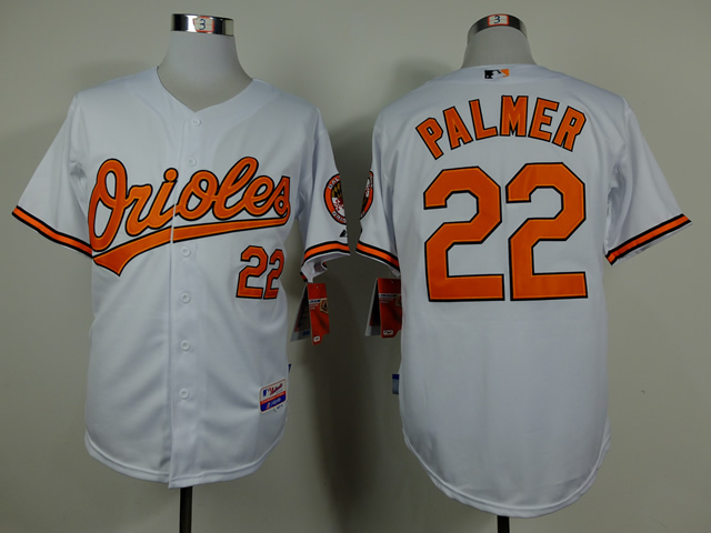 Men Baltimore Orioles #22 Palmer White Throwback MLB Jerseys->baltimore orioles->MLB Jersey